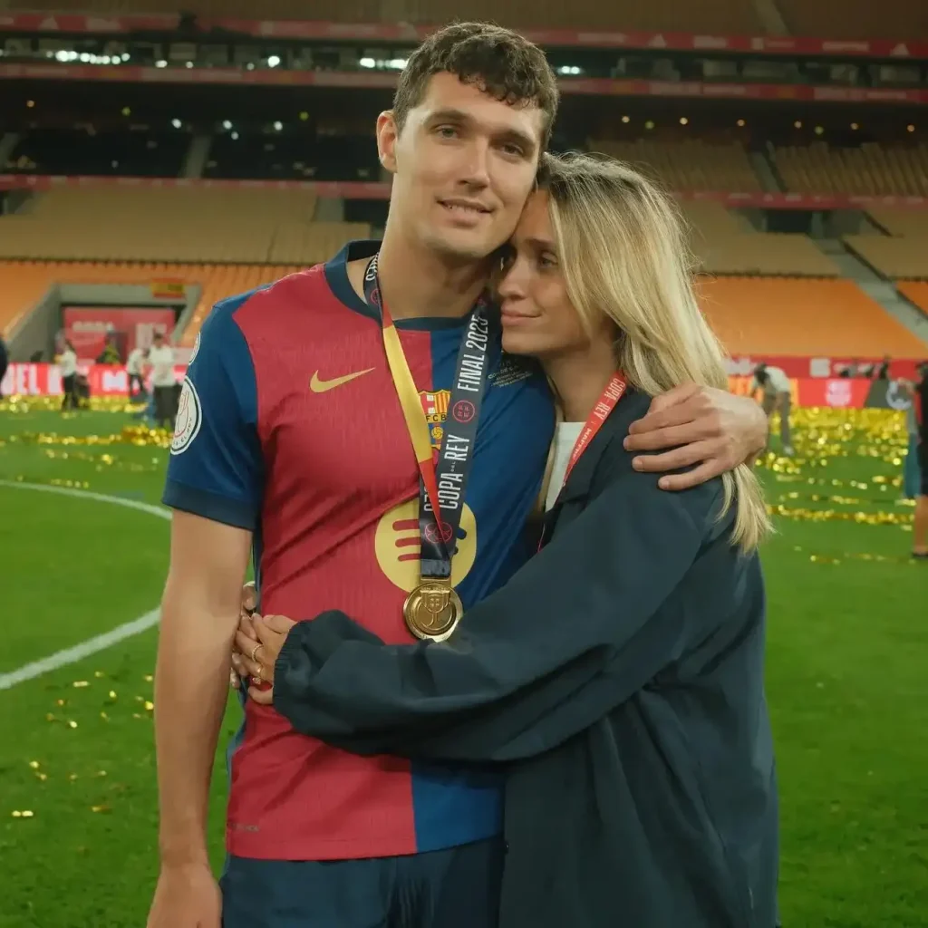 Andreas Christensen and Katrine Friis